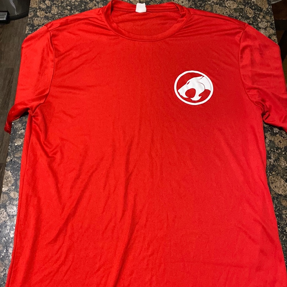 Red compression t-shirt